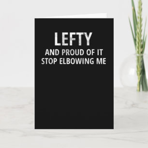 Cartão Left Handed Gifts   Lefty Left Hander Left Handed