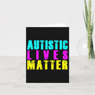 Cartão Legal Autismo Vive Presente de Consciência do Auti