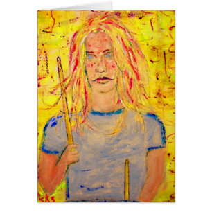 Cartão legal baterista