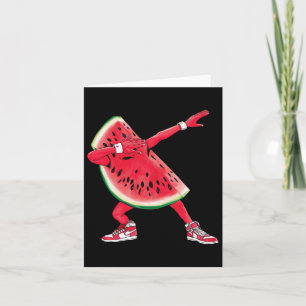 Cartão Legal Dabbing Watermelon - Tomada de dança de Frut