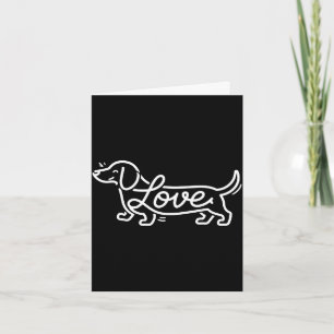 Cartão Legal design de dachshund para homens mulheres cac