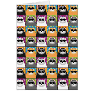 Cartão legal do gato