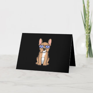 Cartão Legal francês Bulldog Sunglass Gift