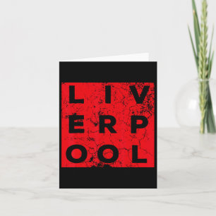 Cartão Legal Grunge Vintage Olhar Liverpool Shirt Gif
