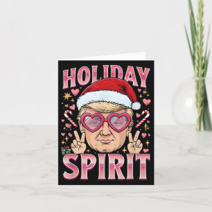 Cartão Legal Natal Trump Holiday Spirit Sweet Xmas P