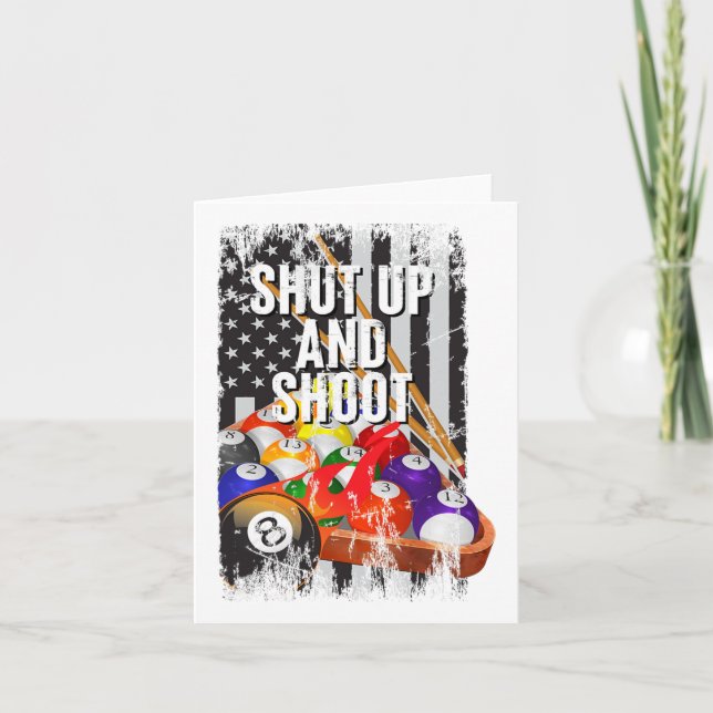 Cartão Legal Piscina Americana Billiards Cargos Cale A Bo (Frente)