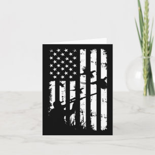 Cartão Legal Waterfowl American Vintage Usa Flag Pheasant