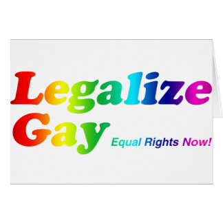 Cartão Legalize o gay