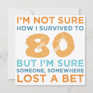 Cartão Legenda de 80 Birthday