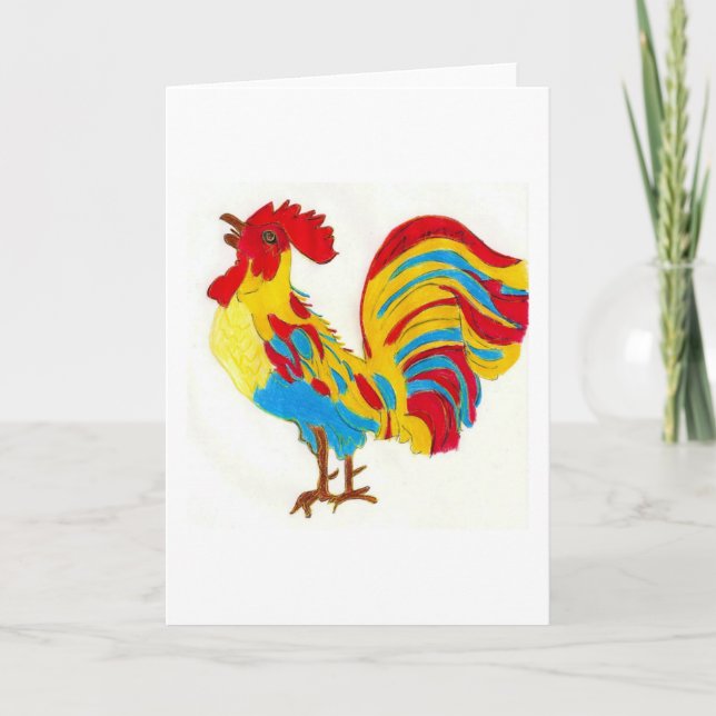 Cartão Legenda do galo (Frente)