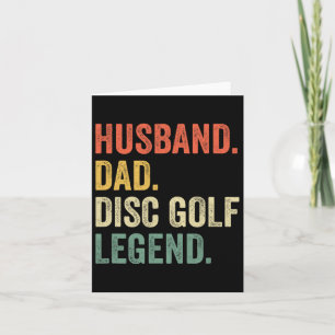 Cartão Legenda do Pai de esposo engraçado para golf Vinta