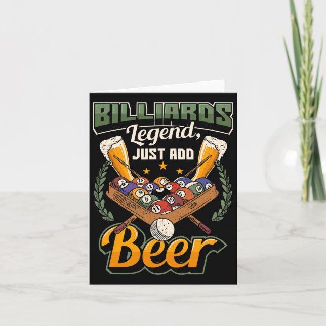 Cartão Legendário Billiards (Frente)