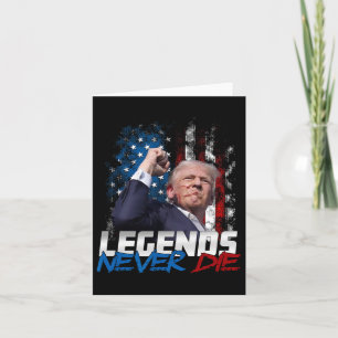 Cartão Legendas Nunca Morrem - Presidente Donald J. Trump