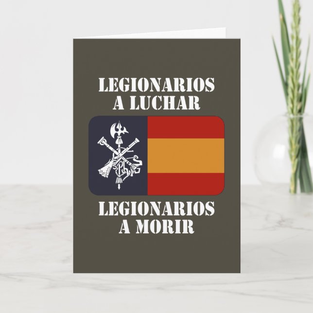 Cartão Legionários a lutar 2 (Frente)