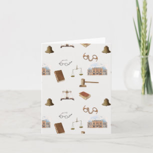 Cartão Lei Escala Gavel Padrão Antiquado Jurídico