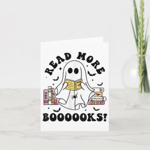 Cartão Leia mais livros "Spooky Boo Book" Amantes de Hall