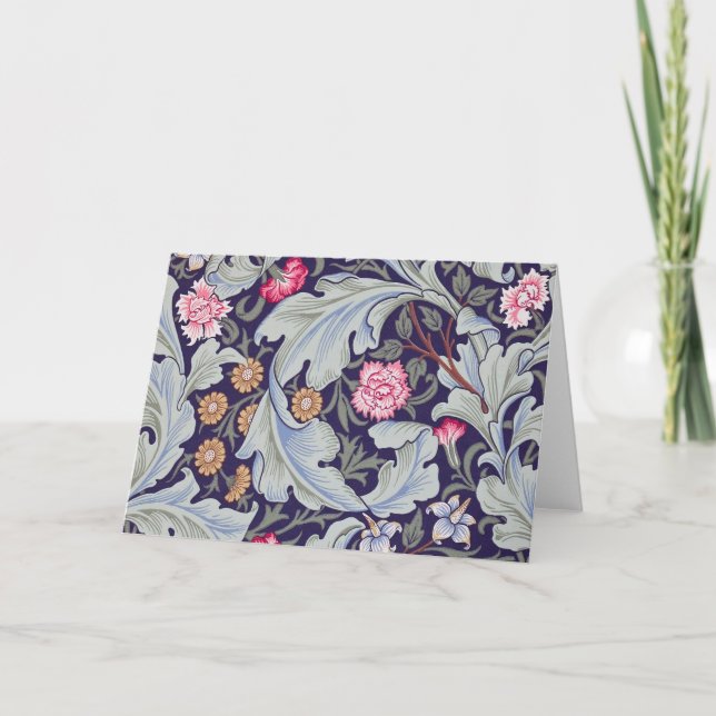 Cartão Leicester, William Morris (Frente)