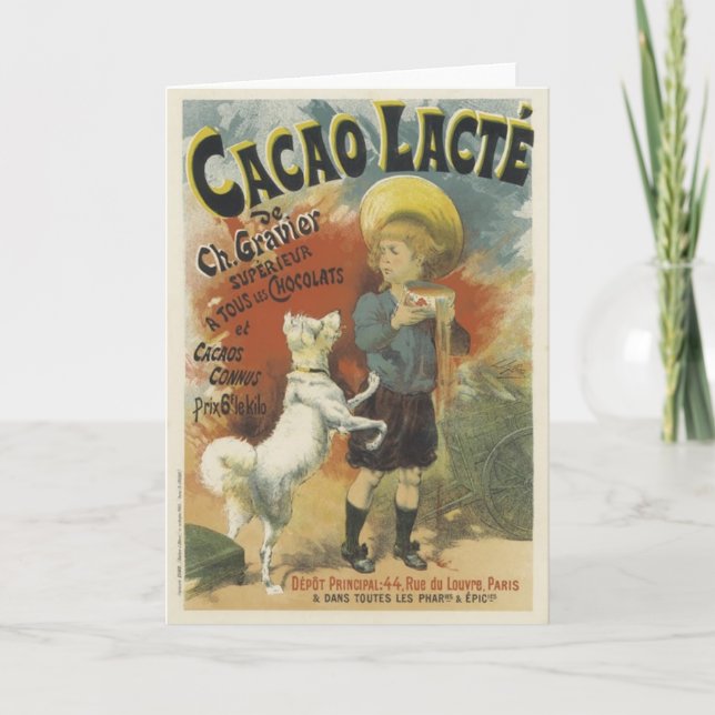 Cartão Leite de chocolate (Frente)