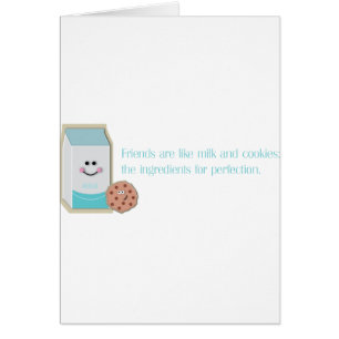 Cartão Leite e Cookies