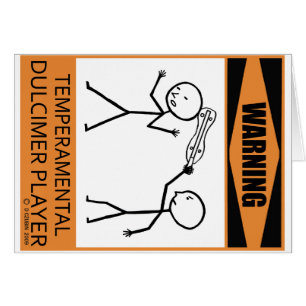 Cartão Leitor Dulcimer Temperado de Aviso