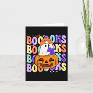 Cartão Leitura da Bibliotecária do Halloween do Professor