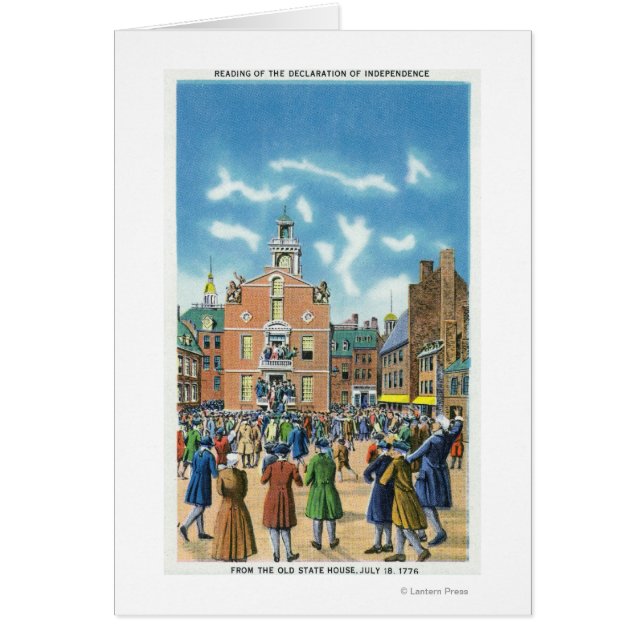 Cartão Leitura da Declaração de Independência (Frente)