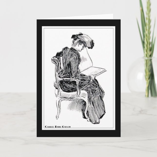 Cartão Leitura de Garota Gibson (Frente)