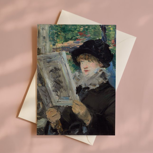 Cartão Leitura de Mulher | Édouard Manet (Criador carregado)