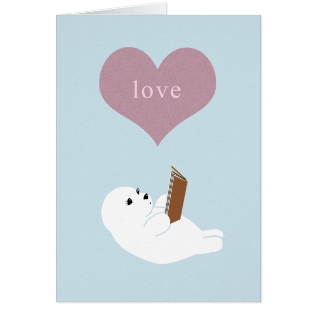 Cartão Leitura do amor (Frente)