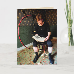 Cartão Leitura e pensamento — citação vitoriana