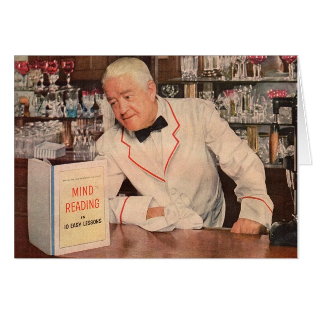 Cartão leitura mental no bar (Frente Horizontal)