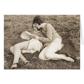 Cartão Leitura Vintage Women