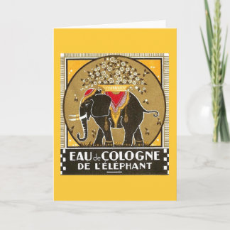 Cartão l'elephant de Eau de Água de Colônia de