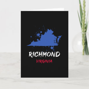 Cartão Lembrança de Férias com respingo de tinta Richmond