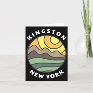 Cartão Lembrança de Férias na Montanha Kingston Nova York
