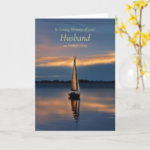 Cartão Lembrança do marido dia de os pais atrasado com o