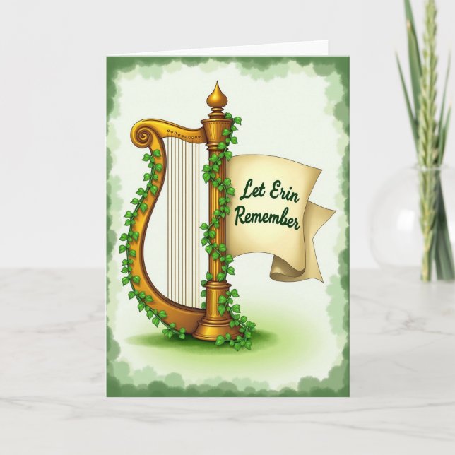 Cartão Lembrança Harpa Dourada (Frente)