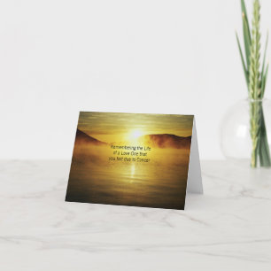 Cartão Lembrando a vida de um amor que você perdeu