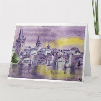 Cartão Lembrando Praga