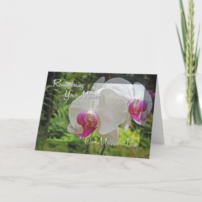 Cartão Lembrando sua mãe (Frente)
