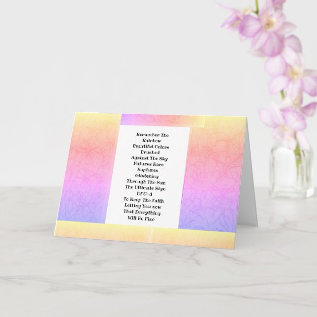 Cartão Lembre-Se Do Arco-Íris (Orquídea)