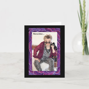 Cartão Lembre-se do que anda por aí.