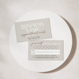 Cartão Lembrete de Compromisso do Modern Boho