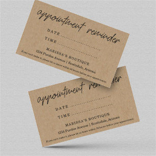 Cartão Lembrete de Compromisso, Salão Dentário Dou