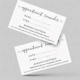 Cartão Lembrete de Compromisso, Salão Dentário Dou