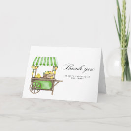 Cartão Lemon Citrus - bridal shower thank you card