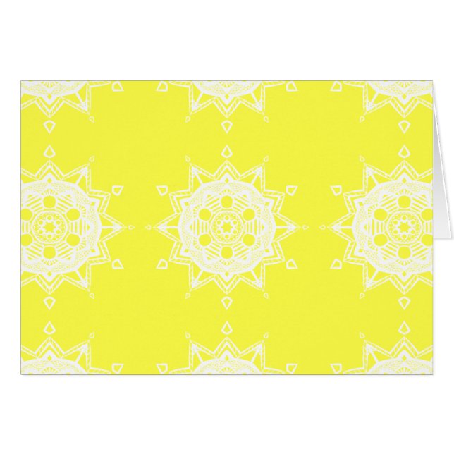 Cartão Lemon Mandala (Frente Horizontal)