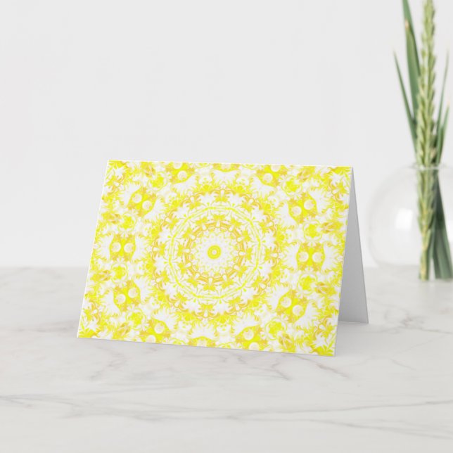Cartão Lemon Meringue Kaleidoscope (Frente)