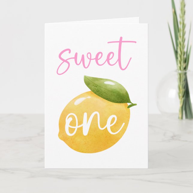 Cartão Lemon Sweet One Happy Birthday Card (Frente)
