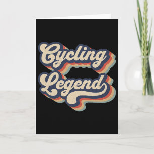 Cartão Lenda Do Ciclismo Bicicleta Ciclista Masculino Fem
